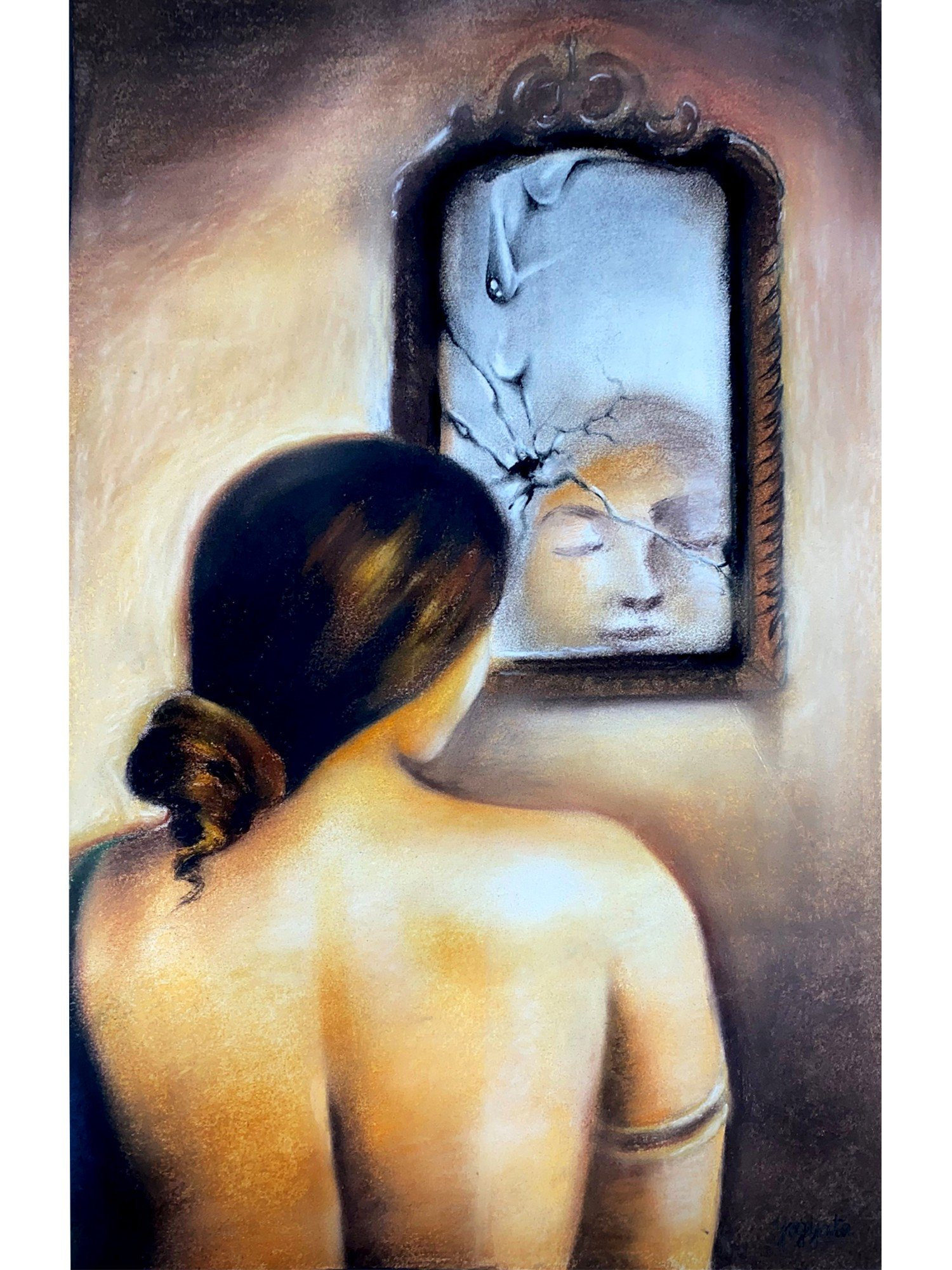 Girl+In+The+Mirror+Painting+|+